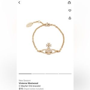 Vivienne Westwood Orb Bracelet